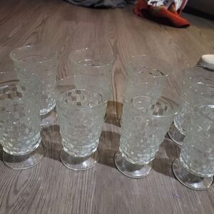 Indiana Glass Clear Textured Tumblers